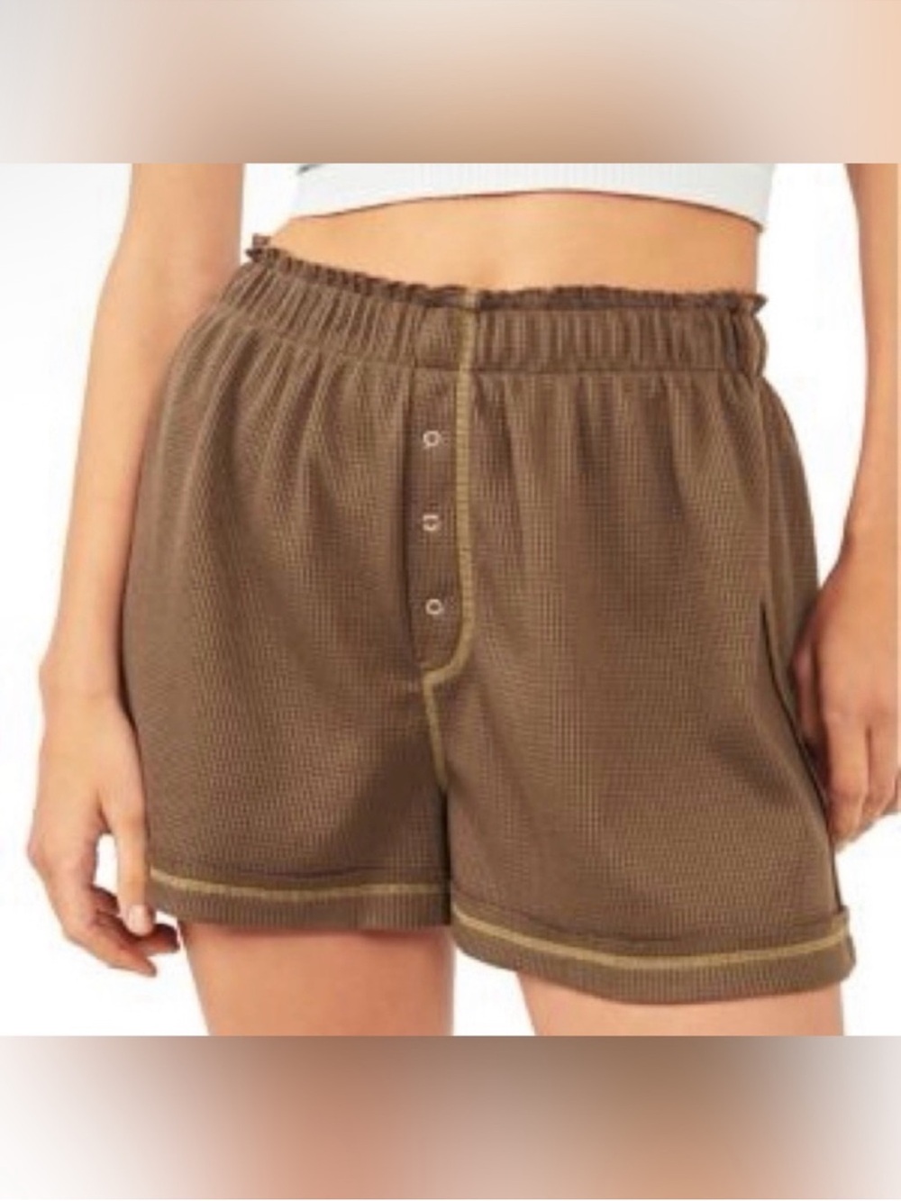 NWT free people early night thermal shorts size medium